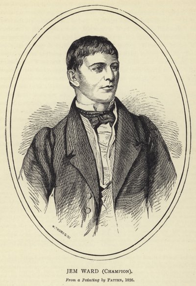 杰姆沃德，冠军，来自Patten的绘画，1826年 作者 英语学校