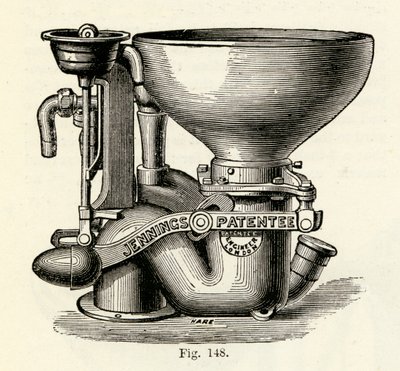 詹宁斯改进了Bramah Valve Closet，1870 作者 英语学校