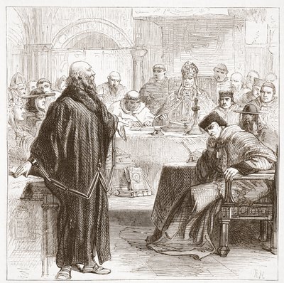 杰罗姆在他的审判中说，詹姆斯·艾特肯·威利（James Aitken Wylie，1808-1890），酒吧的“新教历史”（The History of Protestantism）。 1878年 作者 英语学校