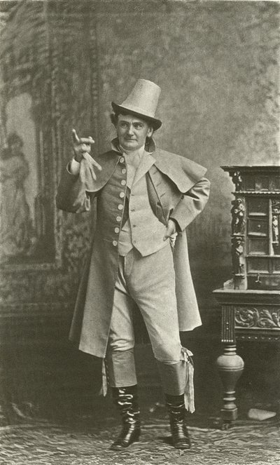Joe Jefferson饰演Bob Acres（凹版印刷） 作者 英语学校