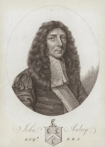 John Aubrey，英国古董，自然哲学家和作家 作者 英语学校