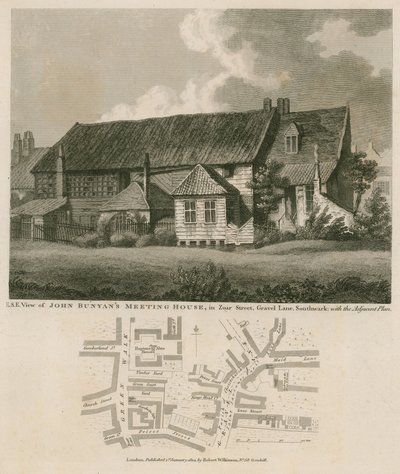 John Bunyans会议室，Zoar街，Gravel Lane，Southwark 作者 英语学校