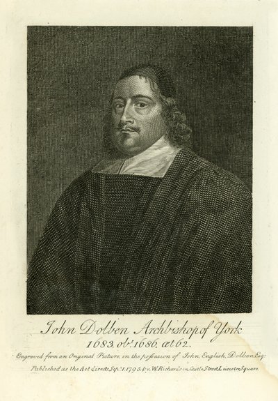 John Dolben，约克大主教 作者 英语学校