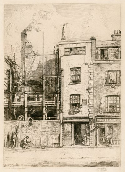 John Drydens House，位于Fetter Lane 作者 英语学校