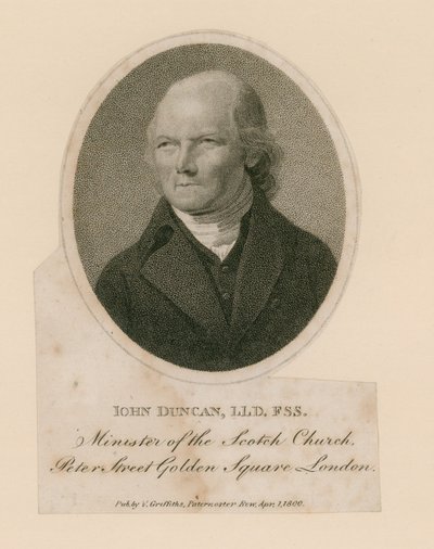 John Duncan，伦敦黄金广场彼得街苏格兰教会部长 作者 英语学校