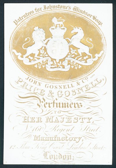 John Gosnell＆Co，已故，Price＆Gosnell，交易卡 作者 英语学校