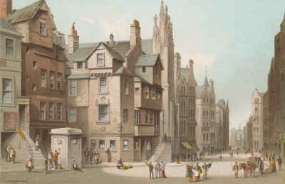 约翰诺克斯的房子和Canongate  - 爱丁堡 作者 英语学校