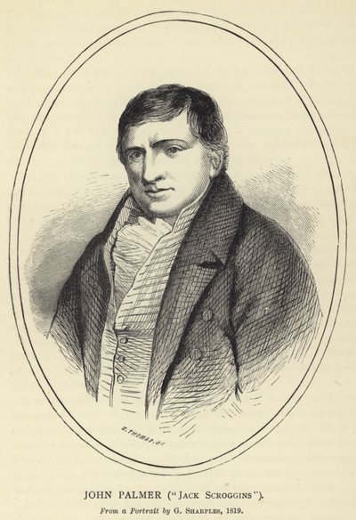 John Palmer，Jack Scroggins，来自G Sharples的肖像，1819年 作者 英语学校