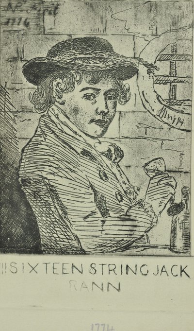 约翰·兰（John Rann），十六弦杰克（Sixteen Strings Jack），1774年 作者 英语学校