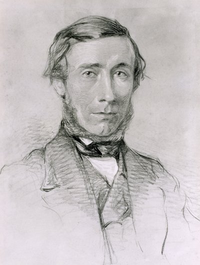 约翰廷德尔（John Tyndall，1820-93）（木炭在白纸上加高） 作者 英语学校