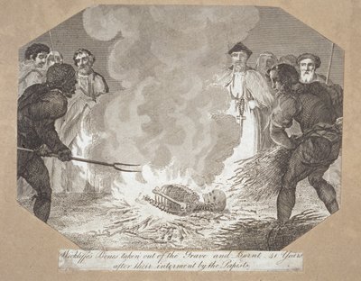 John Wycliffs的骨头在他死后41年被挖出并烧毁 作者 英语学校