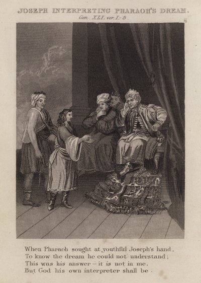 Joseph interpreting Pharaoh