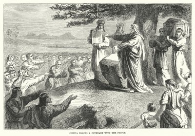 Joshua making a Covenant with the People (engraving) 作者 英语学校