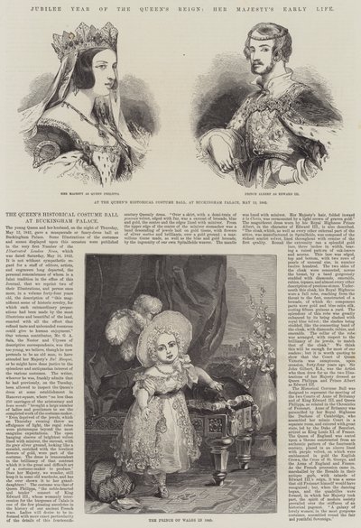 女王在位禧年，女王陛下的早年生活（版画） 作者 英语学校