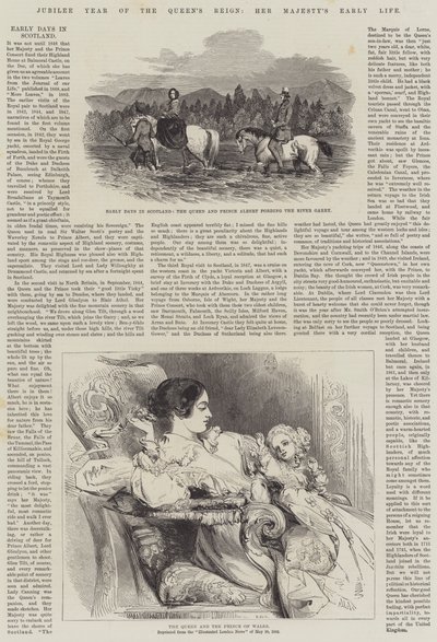 女王在位禧年，女王陛下的早年生活（版画） 作者 英语学校