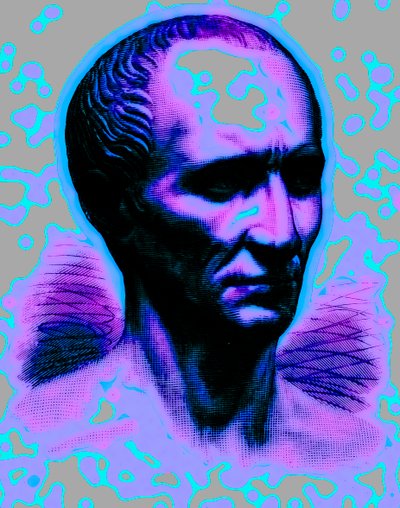 朱利叶斯·凯撒，爱德华·奥利尔的卡塞尔斯插图通用历史插图，1890年出版（数字增强图像） 作者 英语学校