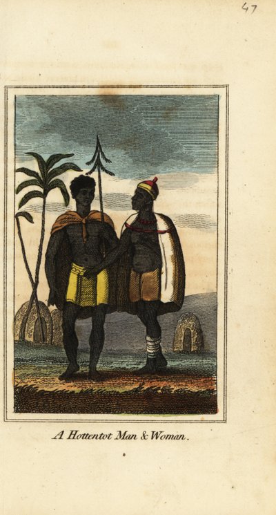 Khoikhoi man and woman, South Africa 作者 英语学校