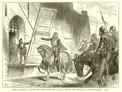 爱德华二世国王在1314年班诺克本战役后从斯特灵城堡击退 作者 英语学校