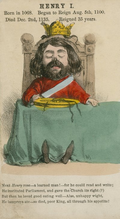 亨利一世国王（aquatint） 作者 英语学校