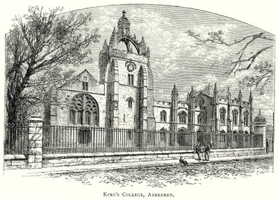 阿伯丁国王学院（雕刻） 作者 英语学校
