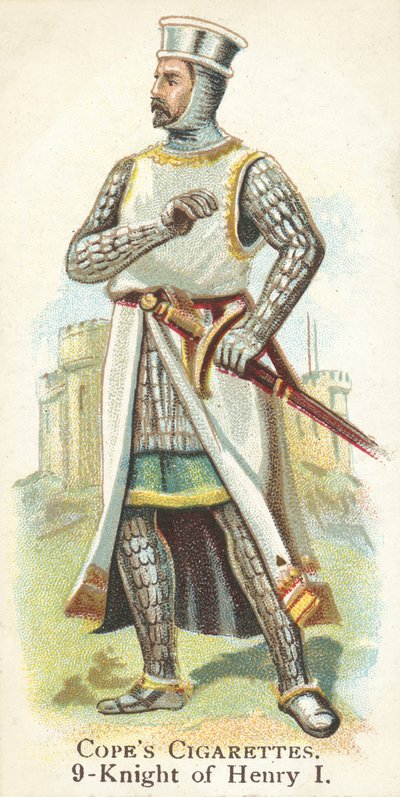 骑士，国王亨利一世（chromolitho）。 作者 英语学校