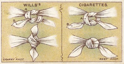 1913年，Willss Cigarettes卡的First Aid系列中的结，第6号 作者 英语学校