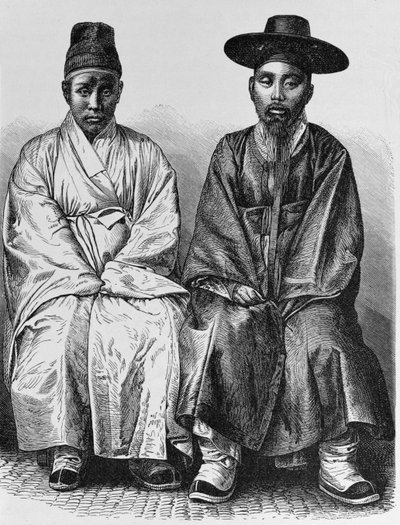 韩国人，来自“人类的历史”，第三卷，由Friedrich Ratzel教授，1898年 作者 英语学校