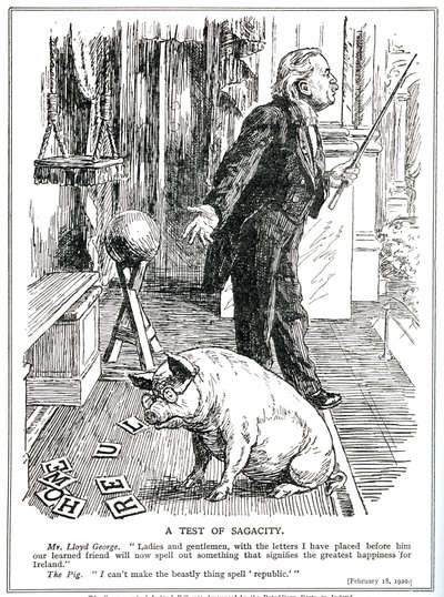 LLoyd George面临来自爱尔兰共和党的爱尔兰政府法案的反对。 1920年2月 作者 英语学校