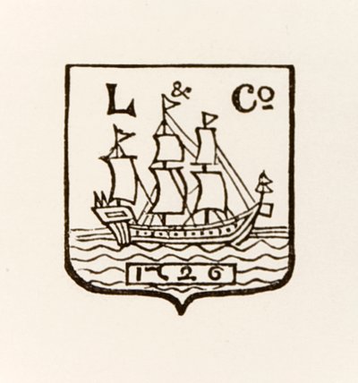 L＆Co Ship 1726徽标由Longmans Green and Company使用 作者 英语学校