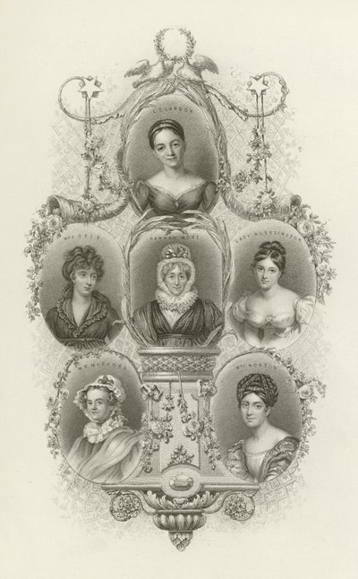 LE Landon，Opie夫人，Hannah More，Blessington夫人，Mitford先生，Norton夫人 作者 英语学校