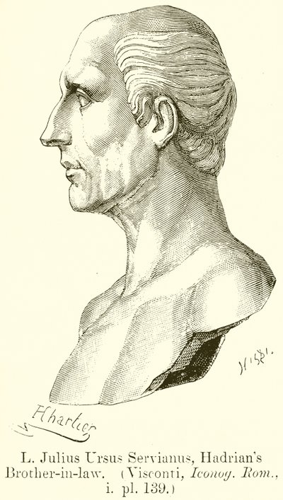 L. Julius Ursus Servianus，哈德良兄弟。 （Visconti，Iconog.Rom。，i.pl.139） 作者 英语学校