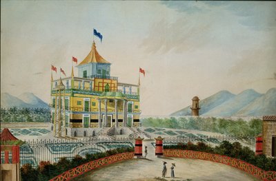 La Favorita或Palazzo Cinese，巴勒莫，由Marvuglia和Giuseppe Patricola为King Fernando IV设计，1815年（纸上写着） 作者 英语学校
