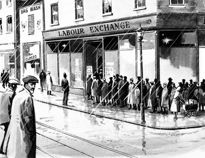 1929年华尔街崩盘九个月后，英国的劳工交换 作者 英语学校