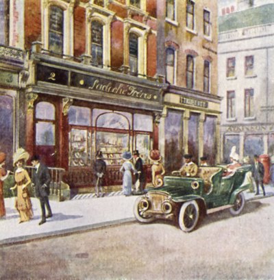Lacloche Freres, 2 New Bond Street (彩色平版印刷) 作者 英语学校