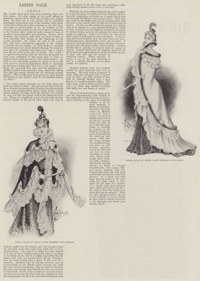 女装专页，连衣裙（石版画） 作者 英语学校