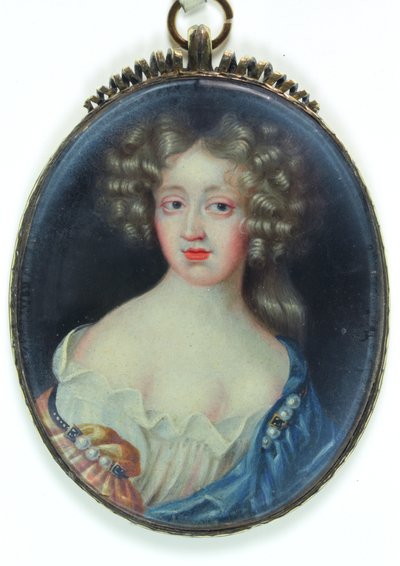纽卡斯尔公爵夫人玛格丽特-卡文迪什（象牙上的水彩画 作者 英语学校