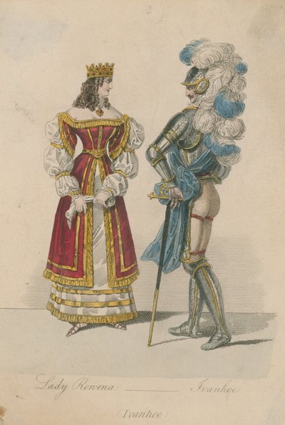 Lady Rowena和Ivanhoe 作者 英语学校