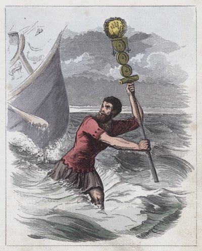 Landing of the Romans (coloured engraving) 作者 英语学校