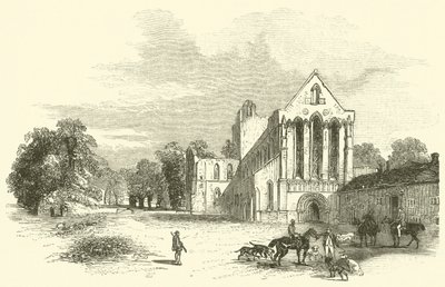 Lanercost Priory（雕刻）。 作者 英语学校