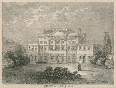 Lansdowne House，伯克利广场，1800年 作者 英语学校