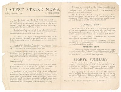 最新的罢工新闻，1926年5月7日 作者 英语学校