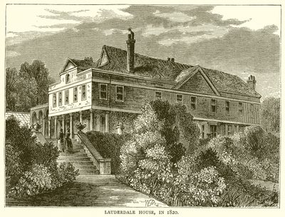 劳德代尔宫，1820年 作者 English School