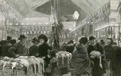 Leadenhall市场在圣诞节时间 作者 英语学校