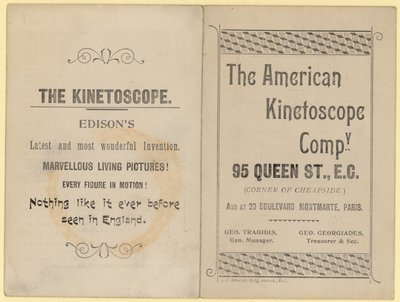 宣传单广告Kinetoscope 作者 英语学校