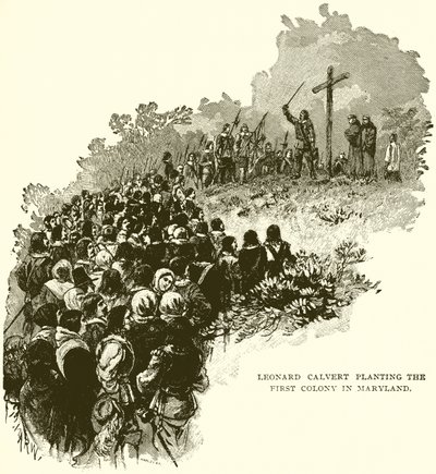 Leonard Calvert在马里兰州种植第一殖民地 作者 英语学校