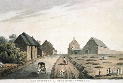 Les Quatre Bras, looking towards Waterloo, published by R. Bowyer 作者 英语学校