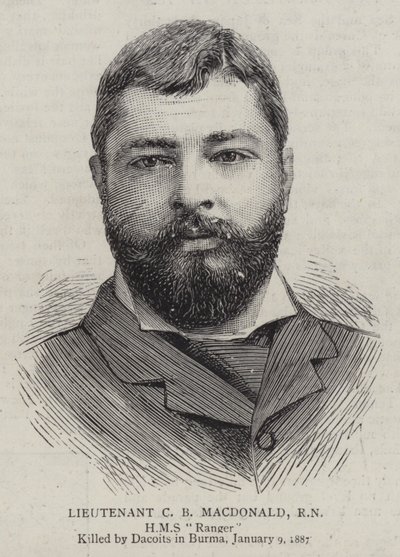 Lieutenant C B Macdonald, RN (engraving) 作者 英语学校