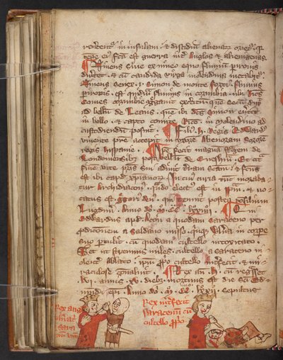 林迪斯芳福音书》，Cotton MS Nero A IV，f. 110v（牛皮纸） 作者 英语学校