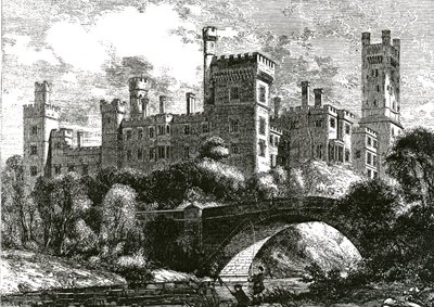 利斯莫尔城堡，发表在“建筑新闻”，1858年（雕刻） 作者 英语学校
