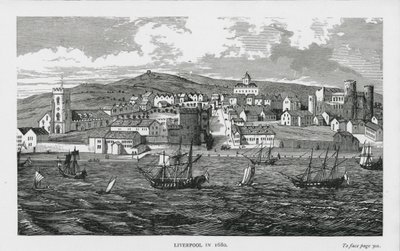 1680 年的利物浦（雕刻） 作者 英语学校